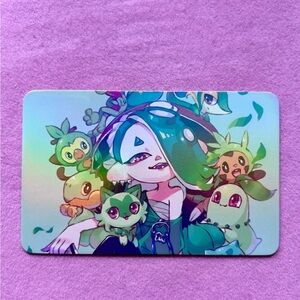 Grass Starters Tranquil Bonds — Rainbow Gloss Foil Collectible Art Card ✨